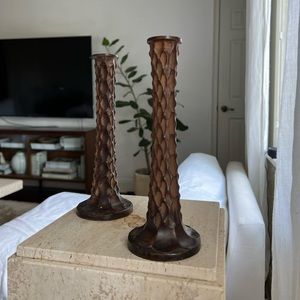 Brutalist candle holders